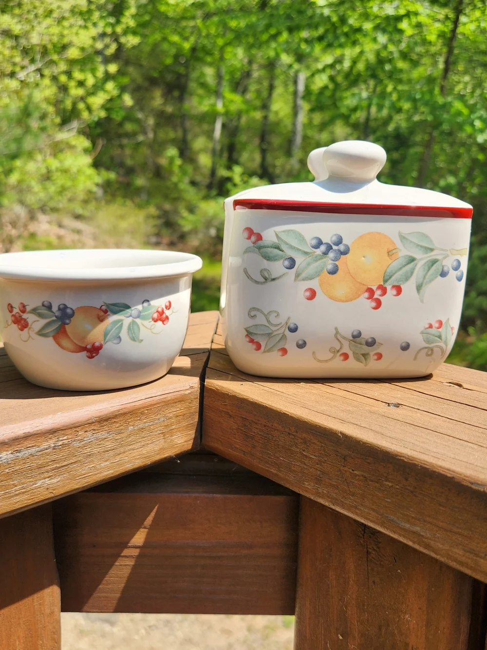 Corelle Abundance 7oz Bowl And Matching Napkin Holder